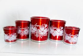 Jogo de mantimento vermelho