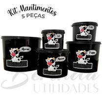 Jogo de Mantimentos Tema Vaquinha 5 Peças Encantadoras