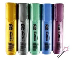 Jogo de Marca Texto Metálico - Kaz Jogo de Marca Texto Metálico - Kaz