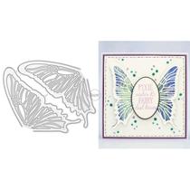 Jogo de matrizes de corte metálicas DzIxY Asas de Borboleta para scrapbook