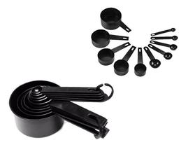 Jogo de medidor plastico - 10 pcs colher/xicara