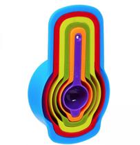 Jogo De Medidores Plástico 6 Peças Multicolorido - GS