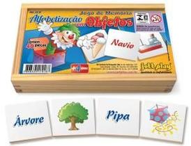 Jogo De Memória Alfabetização Com Objetos 40 Peças -