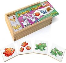 Jogo De Memória Animais E Seus Filhotes 40 Peças - Jottplay
