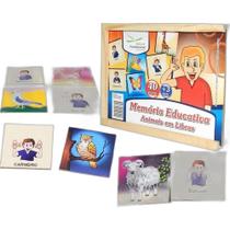 Jogo de Memória Animais Em Libras