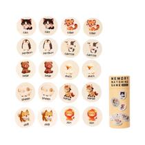 Jogo De Memória Colorido De Madeira Com Tabuleiro De Xadrez, Quebra-Cabeça Educacional Montessori Jogo De Memória Colorido De Madeira Com Tabuleiro De Xadrez, Quebra-Cabeça Educacional Montessori