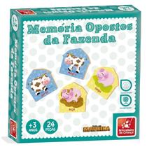 Jogo de memória em madeira e cx em cartonado - opostos da fazenda Jogo de memória em madeira e cx em cartonado - opostos da fazenda