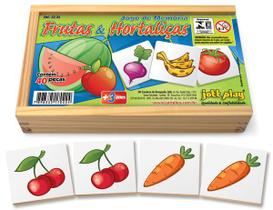 Jogo De Memória Frutas E Hortaliças 40 Peças