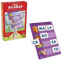Jogo de Memória Silabas - Monta Palavras - Memo Silabas - Grow - 01698