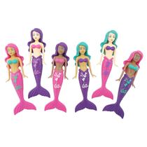 Jogo de mergulho BANZAI Magical MERMAIDSDIVE, pacote com 6 unidades para piscina Jogo de mergulho BANZAI Magical MERMAIDSDIVE, pacote com 6 unidades para piscina