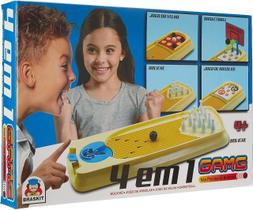 Jogo De Mesa 4 Em 1 Game Braskit - 210A Jogo De Mesa 4 Em 1 Game Braskit - 210A