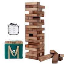 Jogo de mesa Apudarmis Giant Tumble Tower 54 unidades Pine Jogo de mesa Apudarmis Giant Tumble Tower 54 unidades Pine