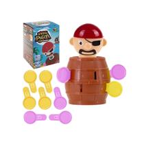 Jogo De Mesa Barril Do Pirata Pequeno Pula Pirata Divertido
