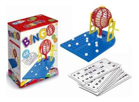 Jogo De Mesa Bingo 48 Cartelas Numeradas Brinquedo Diversão