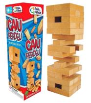 Jogo De Mesa Caiu Perdeu Pais & Filhos 54 Pçs Torre Madeira