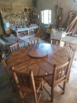 Jogo de mesa com 6 cadeiras