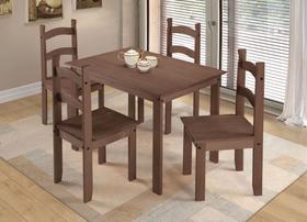 Jogo De Mesa De Jantar Desmontavel Mesa 1,00x0,70cm C/ 4 Cad Jogo De Mesa De Jantar Desmontavel Mesa 1,00x0,70cm C/ 4 Cad