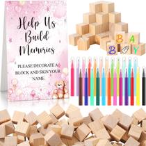 Jogo de mesa Dinifee, 125 unidades, conjunto de blocos de chá de bebê