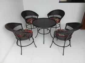 Jogo de Mesa e Cadeiras Hotel Fibra Sintética Jogo de Mesa e Cadeiras Hotel Fibra Sintética