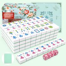 Jogo de Mesa Gartu Mahjong com 166 Peças Portátil Jogo de Mesa Gartu Mahjong com 166 Peças Portátil