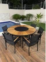 Jogo De Mesa Giratoria 6 Cadeias De Aluminio Piscina Jardim Jogo De Mesa Giratoria 6 Cadeias De Aluminio Piscina Jardim