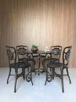 Jogo De Mesa Havana Em Alumínio Fundido