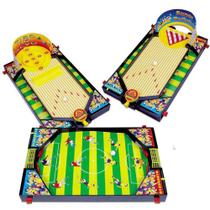 Jogo de Mesa Infantil - 3 em 1 - Sports Game - Braskit
