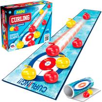 Jogo De Mesa Mini Curling Indoor Infantil 90cm 6 Jogadores Paki Toys
