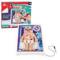 Jogo De Mesa Mini Doutor Médico Interativo Com Pinça Para Retirar Órgãos Brincando De Operar Brinquedo Infantil For Kids