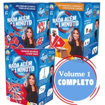 Jogo de Mesa Nada Além de 1 Minuto Volume 1 Completo Kit com 3 jogos Original SBT