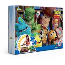 Jogo de Mesa Quebra Cabeça com 48 PÇ Grande Toy Story 4 Disney Pixar Toyster
