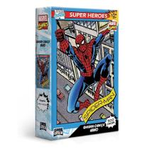 Jogo de Mesa Quebra Cabeça com 500 PÇ Marvel Comics Homem Aranha Spider Man Toyster