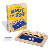 Jogo de mesa Shut The Box Relatable com 2 dados, caixa de madeira Jogo de mesa Shut The Box Relatable com 2 dados, caixa de madeira