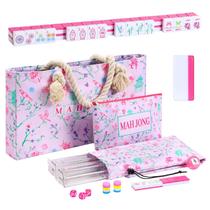 Jogo de Mesa TIASUSAN Conjunto de Mahjong Americano com 160 Peças Jogo de Mesa TIASUSAN Conjunto de Mahjong Americano com 160 Peças