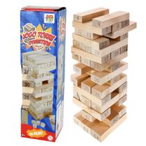 Jogo De Mesa Torre Divertida Família Amigos 54 Peças Madeira