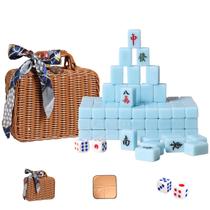 Jogo de Mesa VPH Mahjong Chinês de Viagem com 144 Peças Jogo de Mesa VPH Mahjong Chinês de Viagem com 144 Peças