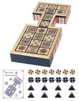 Jogo de mesa Wooden Royal Game of UR Ancient Strategy