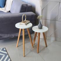 Jogo De Mesas Redonda De Canto Lateral Retro Palito Jogo De Mesas Redonda De Canto Lateral Retro Palito