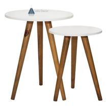 Jogo De Mesinhas De Canto Tripé Retro Decoração Pés Palito Porta Retratos Jogo De Mesinhas De Canto Tripé Retro Decoração Pés Palito Porta Retratos