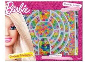 Jogo De Miçangas Barbie Brilhante Com 100 Peças