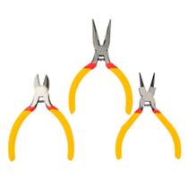 Jogo De Mini Alicates Artesanato Eletro Bijuteria 3 Peças Jogo De Mini Alicates Artesanato Eletro Bijuteria 3 Peças