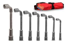 Jogo De Mini Chave L / Biela Vazada 7 Pcs 8 Ate 17mm Corneta Cor Crv