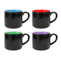 Jogo De Mini Xícaras De Café De Porcelana 4 Pçs 90ml Jogo De Mini Xícaras De Café De Porcelana 4 Pçs 90ml