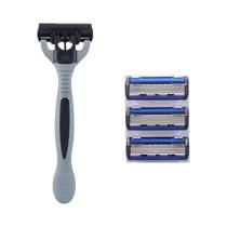 Jogo de Navalhas de Segurança Manual com 36 Lâminas de 6 Camadas - Para Homens e Mulheres