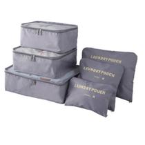 Jogo de Necessaire com 6 Peças SEANITE Travel - Cinza Jogo de Necessaire com 6 Peças SEANITE Travel - Cinza