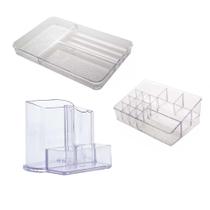 Jogo de Organizadores para Maquiagem Multiuso Decor-útil Jogo de Organizadores para Maquiagem Multiuso Decor-útil