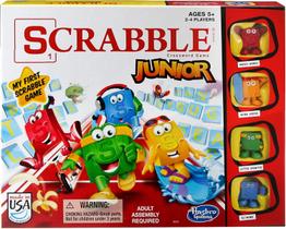 Jogo de palavras Scrabble Junior para crianças de 5 anos ou mais com cartas e tabuleiro Jogo de palavras Scrabble Junior para crianças de 5 anos ou mais com cartas e tabuleiro