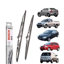 Jogo de Palhetas do Limpador Dianteiro Modelo Eco - Astra - Corsa Classic - Montana - Novo Corsa - Clio - Polo Classic - Citroen C3
