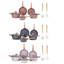 Jogo De Panela 10 Pçs Completo Cerâmica Antiaderente Cozinha