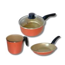 Jogo De Panela 16 Frigideira 16 E Caneco 12 Marcolar Antiaderente